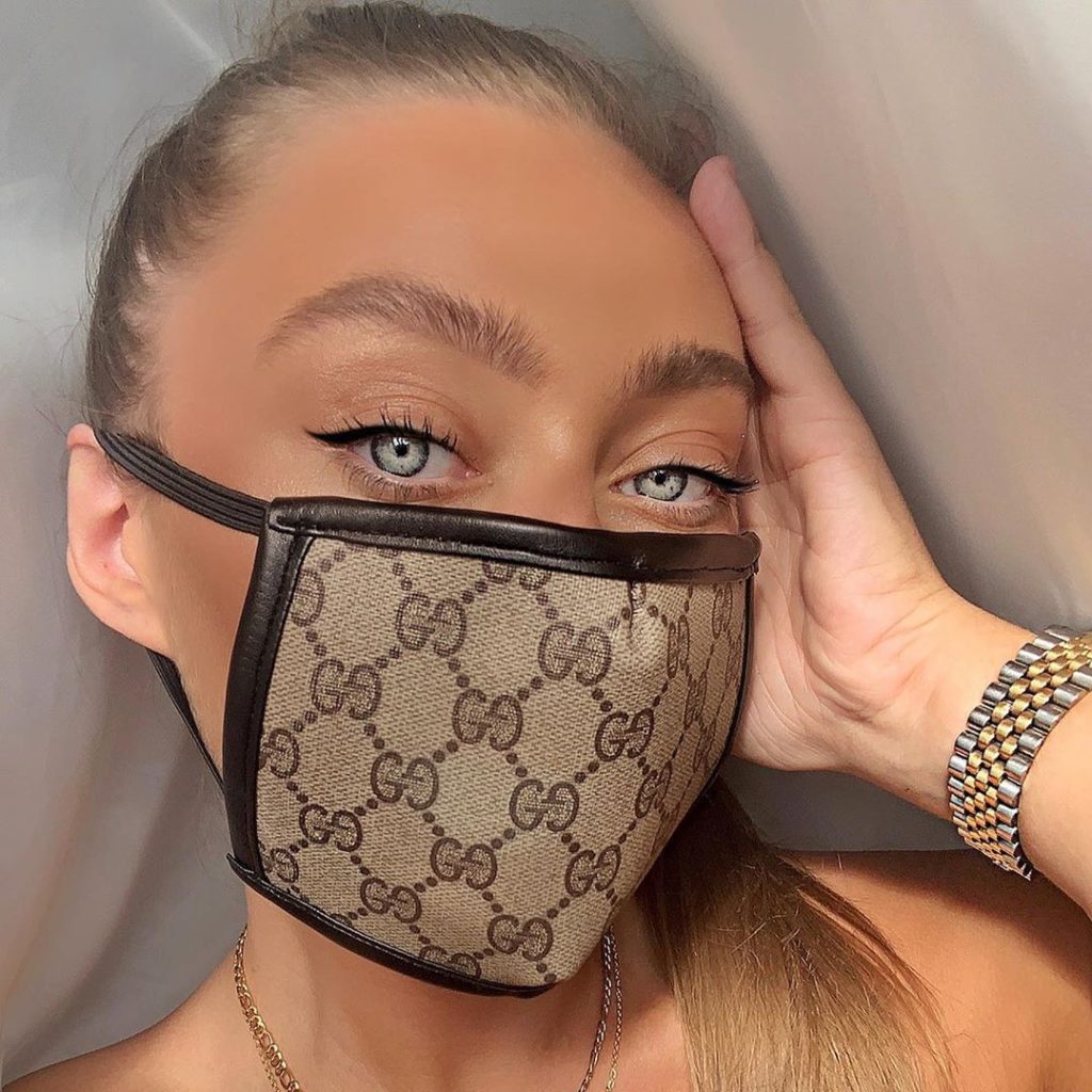 GUCCI face mask,GUCCI logo streetwear