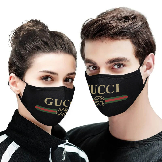 Gucci and Louis vuitton dust mask // Ayo and Teo Face masks