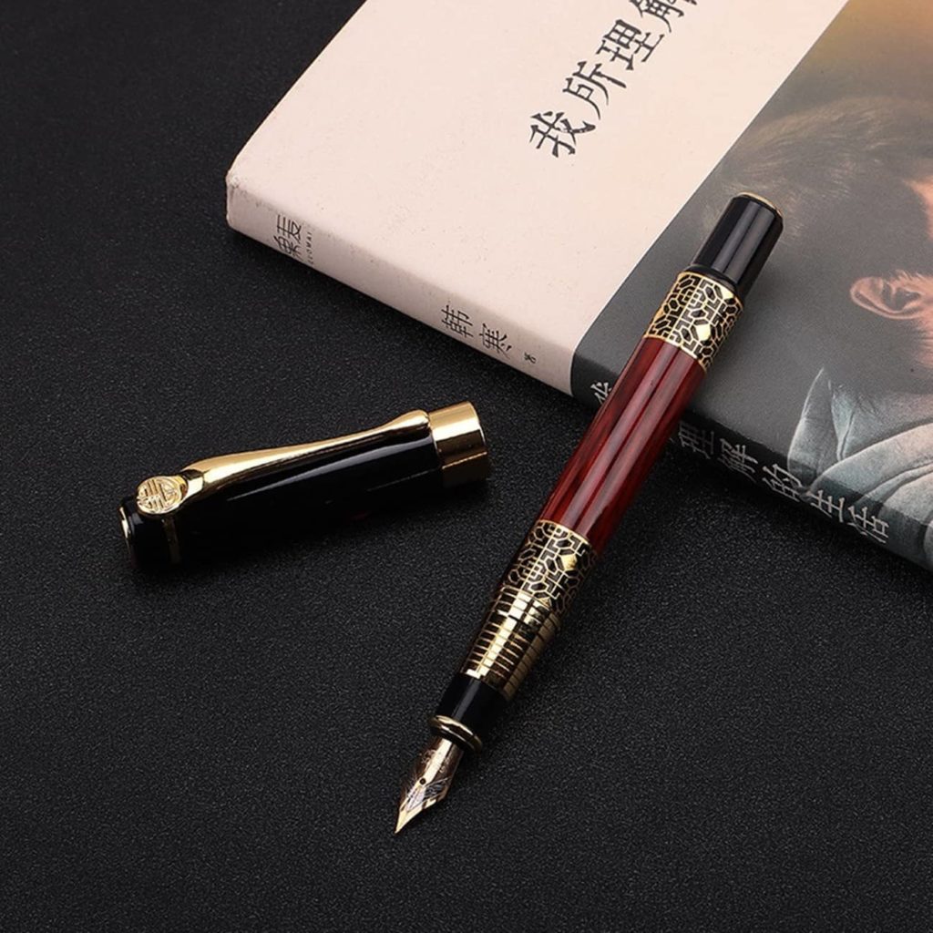 Luxury Sliver Ballpoint pen Netting Rose Gold clip high quality no pen box 