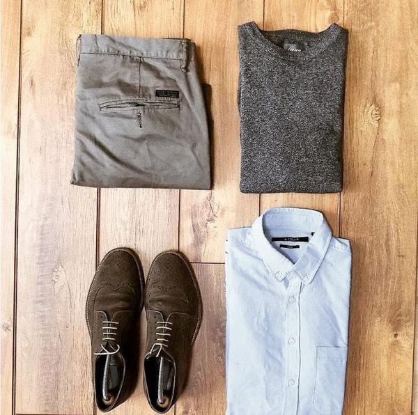 How The Best Dressed Men Wear Grey Shirts & Brown Shoes | Soxy