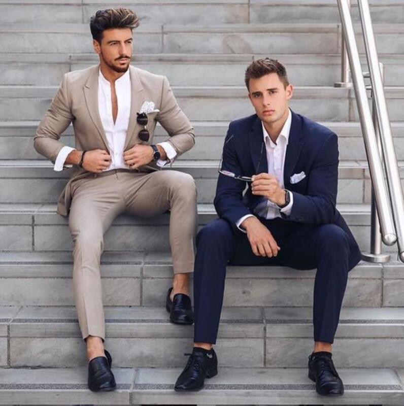 How The Best Dressed Men Wear Blue Pants Black Shoes Soxy